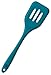 StarPack Basics Silicone Turner Spatula/Slotted Spatula, High Heat Resistant to 480°F, Hygienic One Piece Design, Non Stick Rubber Kitchen Utensil for Fish, Eggs, Pancakes, Wok (Teal Blue)