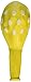 PMU Polka Dot Balloons PartyTex 11 Inch Premium Yellow with All-Over print White Dots Pkg/12