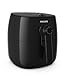 Philips TurboStar Technology Airfryer with Cookbook, Analog Interface, Black - 1.8lb/2.75qt- HD9621/99