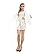 Wedtrend Women's Bridal Chiffon Shawl Long Evening Scarves Solid Color Sheer White, 160cmX50cm, White