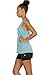icyzone Activewear Running Workouts Clothes Yoga Racerback Tank Tops For Women (L, Green Heather)