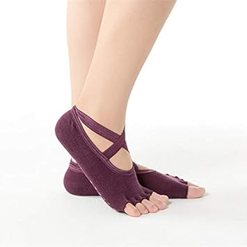 AYDWZ Yoga Cross Calcetines de Yoga Slip Femenino Calcetines ...