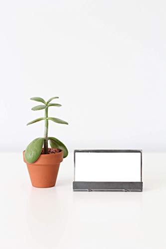 Modern Metal Business Card Holder for Desk | modern desk decor office desk organizer rustic industrial office desk accessories for men