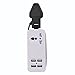 UK USB Power Strip With 4 Ports USB Charging Station Outlets 5V 2.1A-1A 21W Universal Socket UK Plug 100V-240V Compact 5ft Extension Cord Portable Electric Power Strip for Ireland UK Traveling (Black)