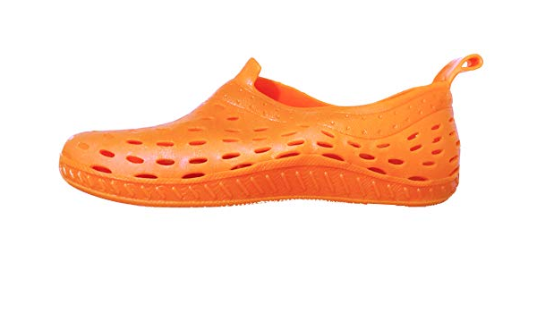 orange water shoes