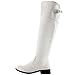 West Blvd Taipeiv2.0 Riding Boots, White Pu, 10