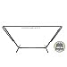 Lazy Daze Portable Heavy Duty Steel Hammock Stand with Adjustable Hooks, Carrying Bag, Fits for 9 FT Double Hammocks, Space Saving Hammock Only, 450LBS Weight Capacity