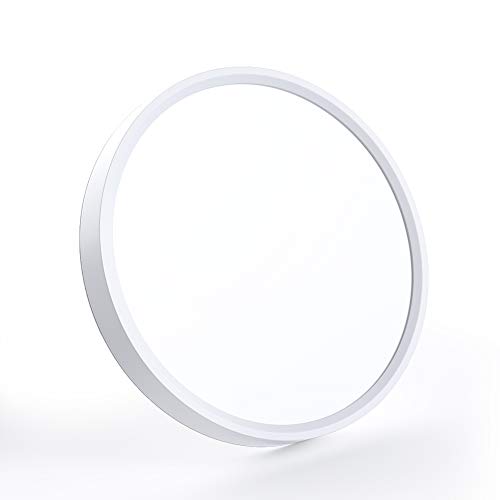 LED Deckenleuchte, UBRAVOO 18W Deckenlampe, Flimmerfreie Kaltweiß Warmweiß Einstellbar Rund Badlampe für Küche…
