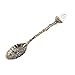 C-Pioneer 5pcs Retro Luxury Palace Carved Coffee Tea Mini Spoon Eco-Friendly