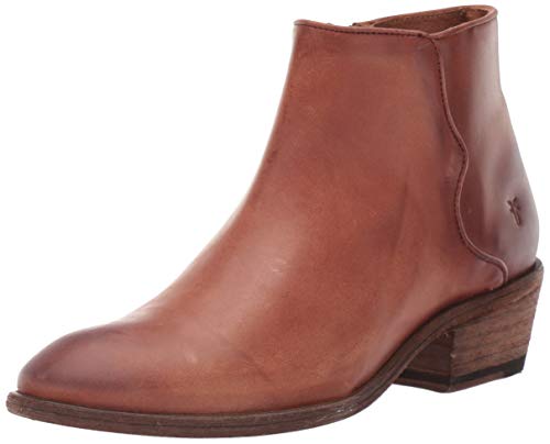 frye cognac booties