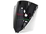 Protek ABS Plastic Injection Black Smoke Double Bubble Transparent Windscreen Windshield for 2006 2007 2008 2009 2010 2011 2012 2013 2014 2015 2016 2017 2018 Kawasaki Ninja ZX14 ZX14R ZX1400C ZX1400A