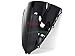 Protek ABS Plastic Injection Black Smoke Double Bubble Transparent Windscreen Windshield for 2006 2007 2008 2009 2010 2011 2012 2013 2014 2015 2016 2017 2018 Kawasaki Ninja ZX14 ZX14R ZX1400C ZX1400A