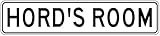 HORD'S ROOM - Kids Custom Personalized Aluminum Boys Room Sign - 6 x 24 Inches