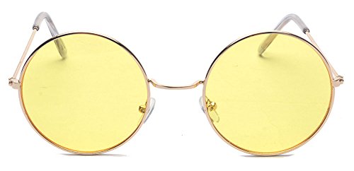 ALWAYSUV Metal Full Framem PC Round Circle Mirror Lens Retro John Lennon Glasses