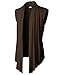 H2H Mens Casual Long Cardigan Vest Shawl Collar Lightweight Open Front Sleeveless