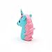 DBigness 2600mAh Blue Unicorn Cute Funny Cartoon PVC External Battery Portable Charger Backup Pack Power Bank for Smart Phone