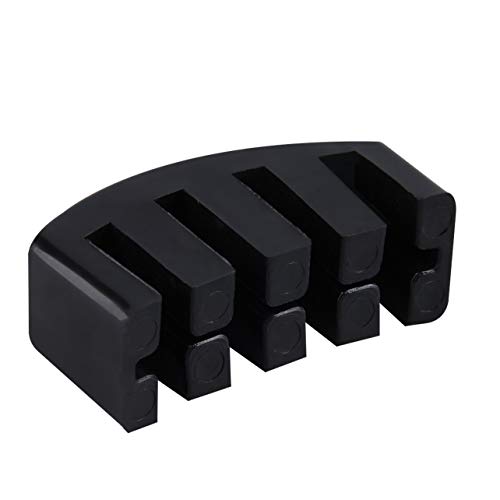 Dalkeyie 1pc Black Heavy Rubber Cello Practice Mute Rubber Mute