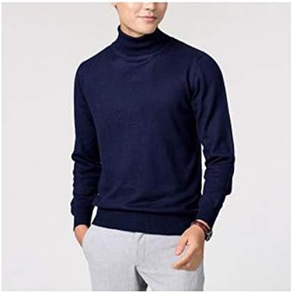 navy blue turtleneck mens outfit