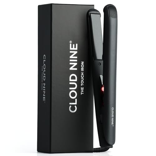 CLOUD NINE The Touch Iron Hair Straightener | Variable Temperature Control Quick Heat Touch Technology Ceramic Floating Plates Spring Flex Styling