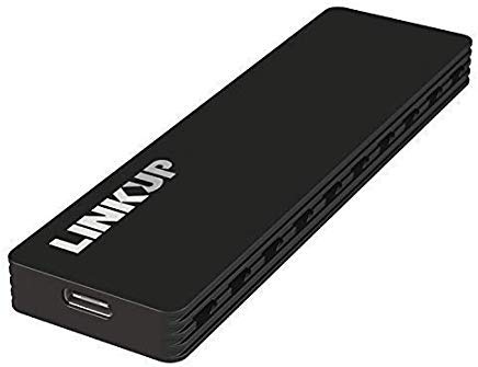 LINKUP - NVMe Enclosure M.2 SSD to USB C 10Gbps Adapter | Aluminum Case USB 3.1 Gen 2 (10 Gbps) to PCIe Gen3 x2 Bridge Chip | for Windows & Mac | Compatible for Samsung 960/970 EVO/PRO WD Black 660P