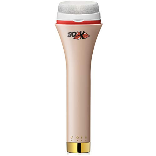 Facial Cleansing Sonic Brush by Super-Duper Kiss - 3 in 1 Kit - Exfoliating Silicone Brush Head for Deep Pore Cleansing - Sponge Brush Head for Light Makeup Removal - Sensitive Brush Head for Eye Area