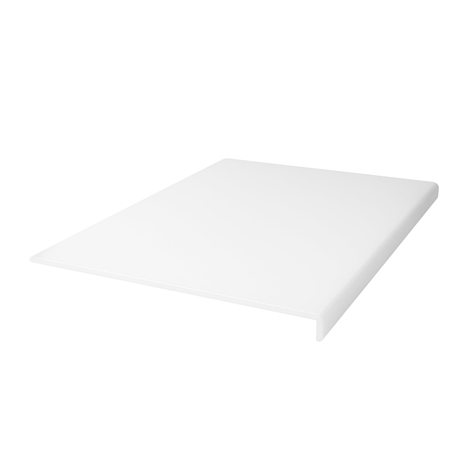 Photo 1 of Acrylic Cutting Board with Counter Lip, White Cutting Boards for Kitchen, Non Slip Cutting Board for Countertop, Kitchen Gadgets, Minimalist Counter Decor, Aesthetic Kitchen Decor (White, 16.1"x12.5")