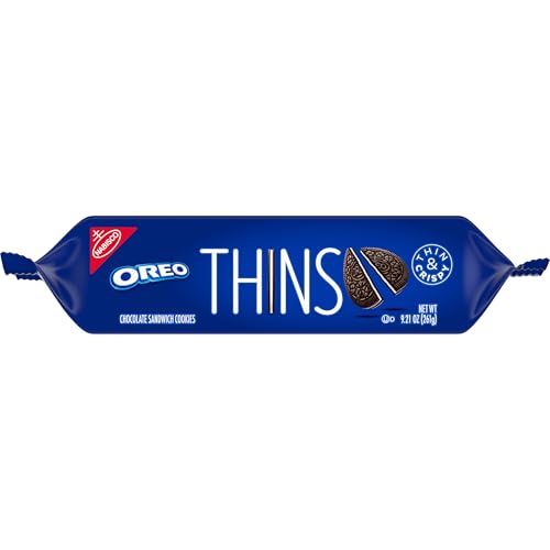 OREO THINS CHOCOLATE SANDWICH COOKIES, 9.1OZ