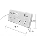 Xenon SO-301 Smart Power Strip, WiFi Surge Protector, 5-Feet 4-Outlet 4 USB, Multi-Socket Power Outlet Extension Cord, Remote Control via Smart Phone, Compatible with Alexa, Timing Function, White
