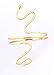 elope Greek Egyptian Cleopatra Goddess Gold Metal Swirl Snake Asp Armband for Adults and Teens - Standard - Gold