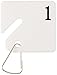 Buddy Products Plastic Key Tags, Numbered 1-30, White (0031)