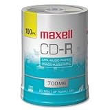 MAX648200 - Maxell CD Recordable Media - CD-R - 48x - 700 MB - 100 Pack
Spindle