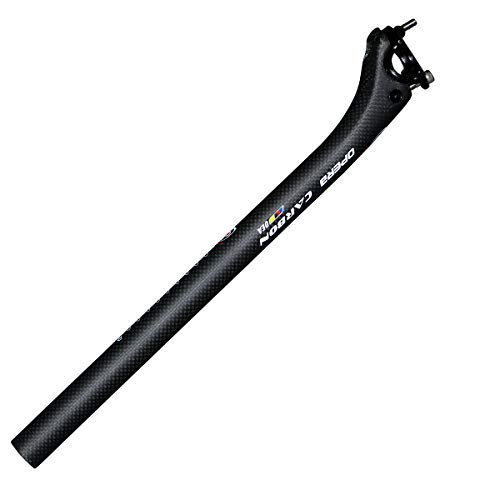 Opera Bike Seatpost Carbon Fiber Road Bike Mountain Bike Offset Seat Post - 27.2/31.6 mm Diameter Bicycle Seat Post (27.2x400 mm) - Thumbnail 3