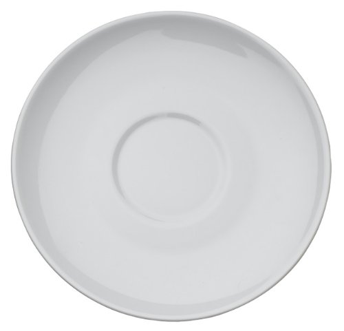 Rattleware Cremaware White Saucer, 4.5-Inch, 6-Pack