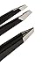 Professional Grade Stainless Steel Slant Tip Tweezers by Better Beauty Products (2 Pack)