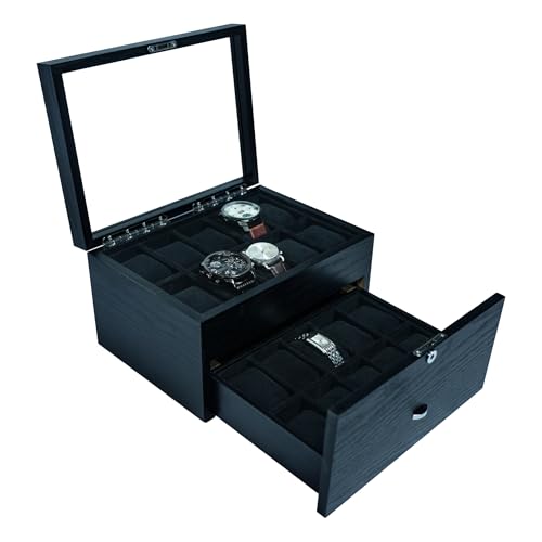 ORYX VISION Watch Case for Men, Black Walnut