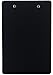 Trade Quest Memo Clipboard 6'' x 9'' Low Profile Clip Plastic (6-Pack) (Black)