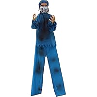 Haunted Hill Farm 5.4 ft. Animatronic Doctor | Stand or Hanging Halloween Prop | Flashing Red Eyes | Haunting Sound Effects | Lightweight | Battery-Operated | Halloween Decoration | HHDOC-2FLSA Haunted Hill Farm 5.4 ft. Animatronic Doctor | Stand or Hanging Halloween Prop | Flashing Red Eyes | Haunting Sound Effects | Lightweight | Battery-Operated | Halloween Decoration | HHDOC-2FLSA