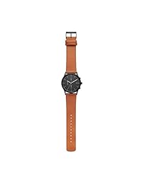 Cronógrafo de piel marrón de Skagen Jorn, talla única