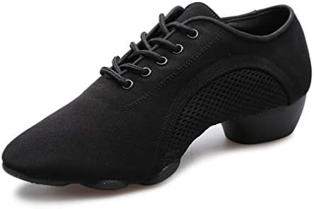 Mesh Dance Shoes for Women Split Sole Jazz Shoe Latin Ballroom Ballet Sneaker Black