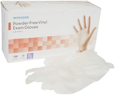 McKesson Stretch Vinyl Exam Gloves, Non-Sterile, Powder-Free