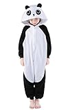 Newcosplay Children Unisex Pajamas Kids Animal Costume Cosplay Sleeping Wear (125, Panda)
