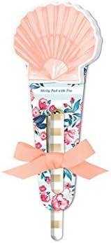 Lady Jayne Sticky Pad W/Pen Seaside Blooms Shell