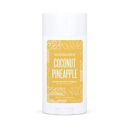 Schmidts Natural Deodorant For Sensitive Skin Coconut Pineapple 325 Ounces Stick For Women And Men