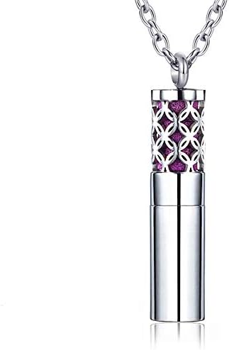 AZORA Aromatherapy Essential Oil Diffuser Necklace Stainless Steel Locket Pendant Necklaces for Women Girls Boys Kids ¡­