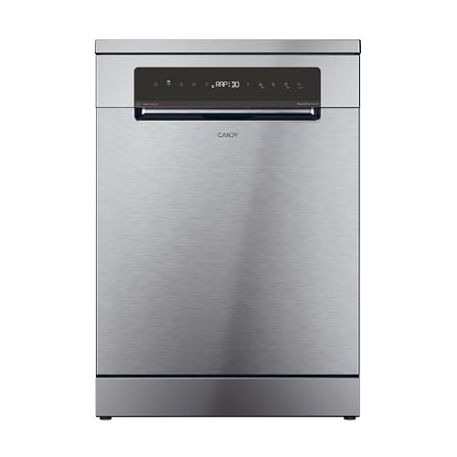 Rapidò CNF 4A4S3PSX Lavavajillas 60 CM, 14 Servicios, Display Digital, Wi-Fi, 10 Programas, Tercera Bandeja, Inicio Diferido, Indicador Sal y Abrillantador, 44DB, Inox