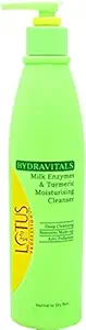 Lotus Professional Hydravitals Milk Enzymes and Turmeric Moisturising Cleanser,250ml