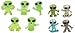Tiny 1" Alien Figures - Lot of 20