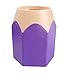 DZT1968® Pen&Pencil Makeup Brush Holders Desk Storage Organizer Office Supplies (Purple)