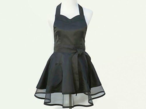 Women's Dressy Black Retro Apron