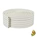 Duck Brand Heavy Duty Self-Adhesive Weatherstrip Seal For Large Gaps, White, 3/8 inch x 1/4 inch x 17', 3 Seals, 285231